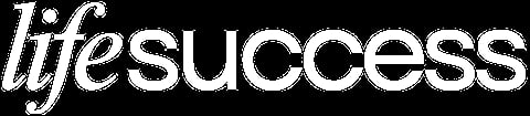 Life Success logo in white italic and regular text on black background